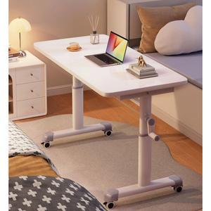 컴퓨터 책상 소형 테이블 데스크 수동 바퀴달린 스탠딩 모션데스크 높이조절