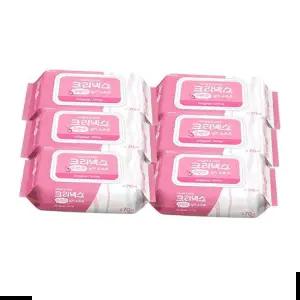 피부저자극 크리넥스 수앤수 실키소프트 물티슈 캡형 x 6입 70매