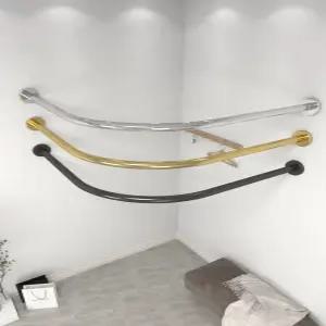 탈의실 커튼봉 피팅룸 레일 코너 옷가게 곡선 라운드