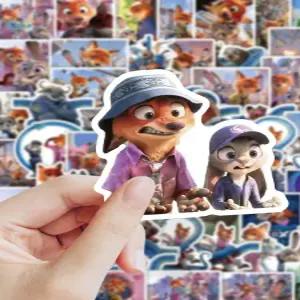 주토피아 스티커 노트북 게리 장식 주디 휴대폰 꾸미기 DIY 동물 zootopia 코뿔소