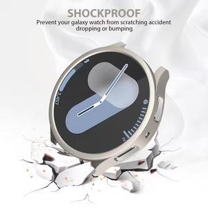 갤럭시 워치7 케이스 40mm 44mm 액세서리 프레임 보호 하드 범퍼 쉘 갤럭시 워치7 스마트워치 커버 PC 커버