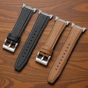 갤럭시 워치 8 40/44mm 가죽 실리콘 하이브리드 스트랩 울트라(2025)/울트라 47mm 손목밴드 액세서리