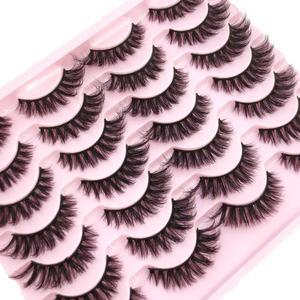 마스카라 HBZGTLAD 14 더블  속눈썹 벌크 러시안 컬 내추럴 플러피 인조  드라마틱