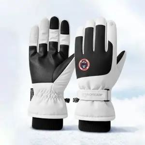 방한 스키 장갑 따뜻한 벨벳 방수 겨울 스키 장갑 방풍 보드 아웃도어 스포츠 손가락 스크린 터치 활동