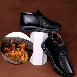 남성 털 안감 로퍼 베이직 기모 겨울 남성 방한 로퍼 신발 방한화 어르신