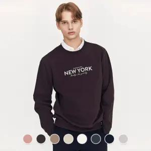 지오다노 남성 겨울 기모 라운드넥 기본핏 그래픽 프린트 맨투맨 티셔츠 0259211972073