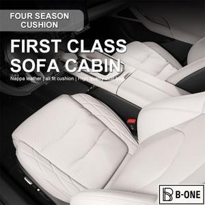 럭셔리 카시트 커버 나파 가죽 쿠션 범용 자동 인테리어 보호 패드 매트 사계절 액세서리