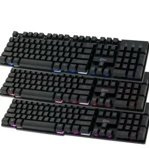 저소음 게이밍 키보드 정숙 유선 키보드 사무용 컴퓨터 게임용