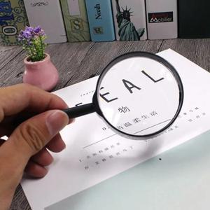 1pc 돋보기 60mm 손 개최 5 배 읽기 유리 렌즈 직경