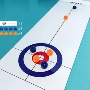 테이블 미니 컬링 게임 세트 보드 가족 친목실내게임 컬링게임 컬링 볼링게