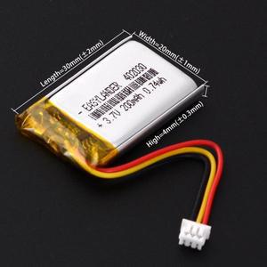 3.7V 250mAh 402035 리튬 폴리머 충전식 배터리 JST 1.25mm-3pin 302035 502035 602035 702035 802035 9020