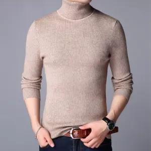겨울 남성 골지 하이넥 목폴라 터틀넥 긴팔 티셔츠