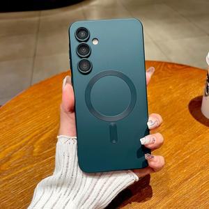 갤럭시 A56 A55 A54 A36 A35 A16 A15 5G A26 S25 Edge S24FE S23 S21 Ultra Plus FE Magsafe용 소프트 TPU