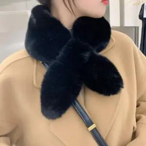 밍크 쁘띠 목도리 겨울 캐시미어 목감 싸개 퍼머플러 퍼목도리 니트 패션 잡화 따뜻한