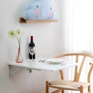 룰라맨 벽걸이 단단한 테이블 소형 디스플레이 심플 보조선반 현관 전시대 선반 탁자 벽걸이형 우드