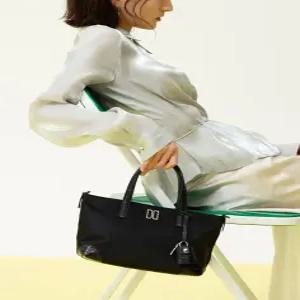 닥스 닥스 ACC 벨포드 블랙 크로커 소가죽 배색 나일론 토트백 S DCBA5F050