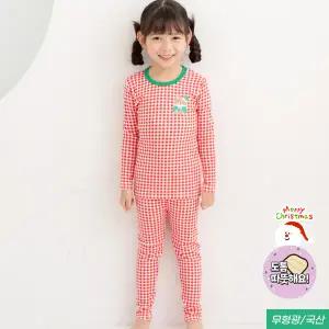 9부면스판_레드체크산타곰