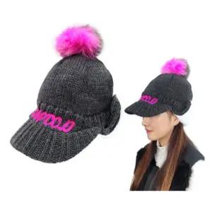 고운골프 테잎자수 귀달이 방한모자 겨울골프모자