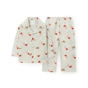 [오르시떼](하남점)아동 G118 산타머그 긴소매 파자마 세트