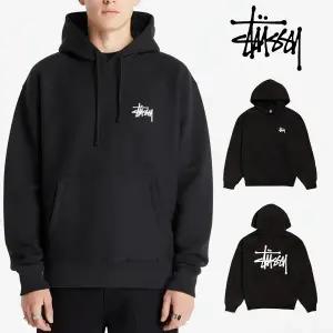 스투시 베이직 기모 후드티 남성 여성 국내발송