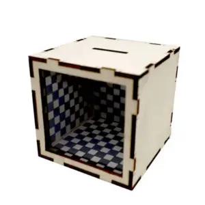 빛의반사 실험 동전이 사라지는 신기한 마술 저금통 과학 만들기 DIY 키트 교구 거울저금통 재료 세트