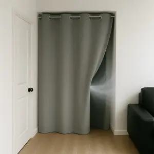 (압축봉증정) 현관 베란다 다용도실 외풍 완벽차단 공간분리 인테리어 단열 암막커튼