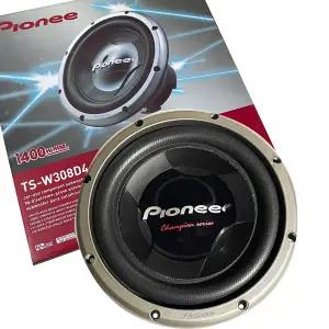 핫 서브우퍼 카 오디오 스피커 12인치 1400W 고출력 베이스 스피커 파이오니어 TS-308D4 RMS 400W
