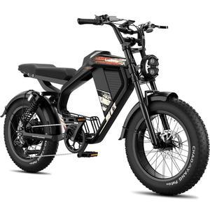 /청소년용 Luckeep M5/MAX 전기 자전거, 2000W/3000W 피크 듀얼 모터, 37.5/32mph, 48V/52V, 20AH-40AH 배터리 80/160마일 20인치 팻 타이어 먼지 모프드 자전거