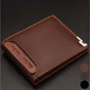 남자 깔끔한 반지갑 스티치 카드 지폐 수납 월렛