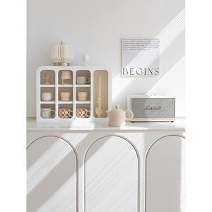 모던 찻잔 수납장 원목장 컵보드 북유럽 버드 엔틱 보드 72그리드 옛날 컵보관 가정