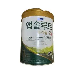 매일유업 앱솔루트 유기농 궁 분유 1단계 6개월까지 800g 1개