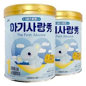 남양 사랑수 더 퍼스트 어드밴스 분유 1단계 750g 2개