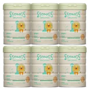 유기농분유 쏭스오가닉 베이비 1단계 750g 6개