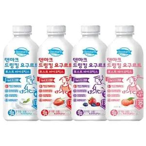 [동원에프앤비]덴마크 드링킹 요구르트 포스트 바이오틱스 딸기 750ml 4개/복숭아/베리/플레인..[35622058]