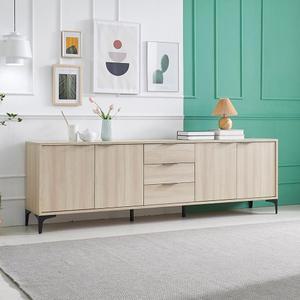 일음 SD403 내츄럴 2100 높은 거실장 3단 서랍수납장 TV 티비 다이 장식장 콘솔 서랍장