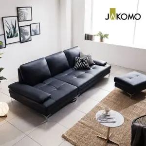 몬드 스윙 4인 기능성 천연면피 소가죽 소파 + 스툴