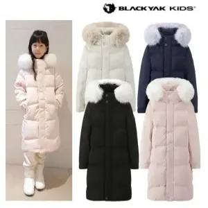블랙야크 키즈 25년 FW신상 남여공용 롱패딩 O스노우롱다운자켓 1BKPAWU905-NW