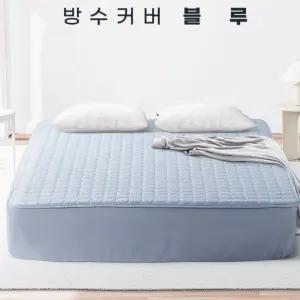 킹사이즈 푹신한 누빔 밴딩 매트리스커버 인테리어 고급 덮개