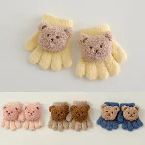 보들베어 입체 오지날개사장갑 / 돌 아기 유아 장갑