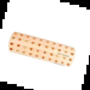 발지압기 순수 편백나무 지압기 달팽이이중볼소형 발지압