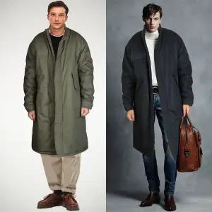 [하프클럽/웰스프링]웰스프링 개파카 오버핏 롱패딩 야상 방한복 헤비점퍼