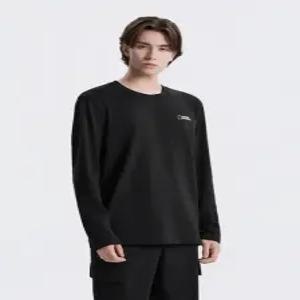 내셔널지오그래픽NATIONALGEOGRAPHIC N253UTS910 팔코 스몰로고 긴팔 티셔츠 BLACK