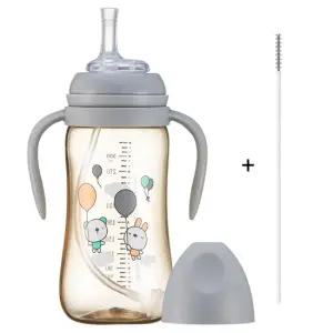 순수아 PPSU 역류방지 빨대컵 300ml+빨대솔