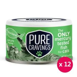 퓨어크레이빙스 고등어 85g x 12개 고양이 주식캔