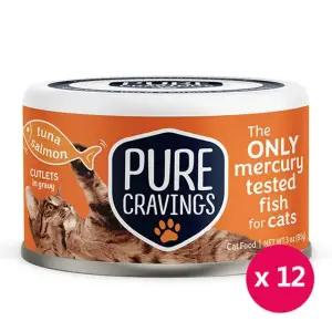 퓨어크레이빙스 참치연어 85g x 12개 고양이 주식캔