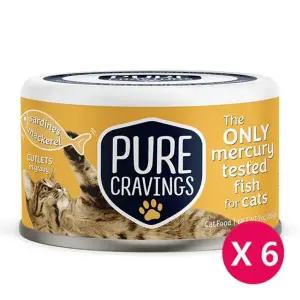 퓨어크레이빙스 고등어정어리 85g 6개 고양이 주식캔