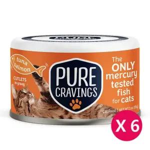 퓨어크레이빙스 참치연어 85g 6개 고양이 주식캔
