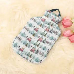 파쉬 보온물주머니 2L + 크리스마스거리패턴 면커버