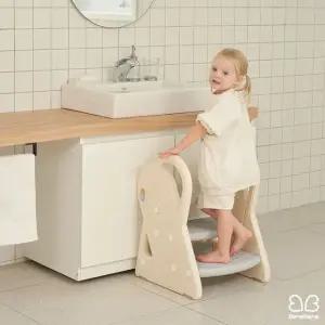 베네베네 2단 3단 라운드 트랜스폼 유아 아기 발 디딤대 계단 발판