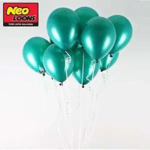네오텍스 25cm 펄 에머랄드그린 라운드 풍선 100개